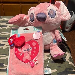 Disney Angel Pink Plush Toy with Photo Book